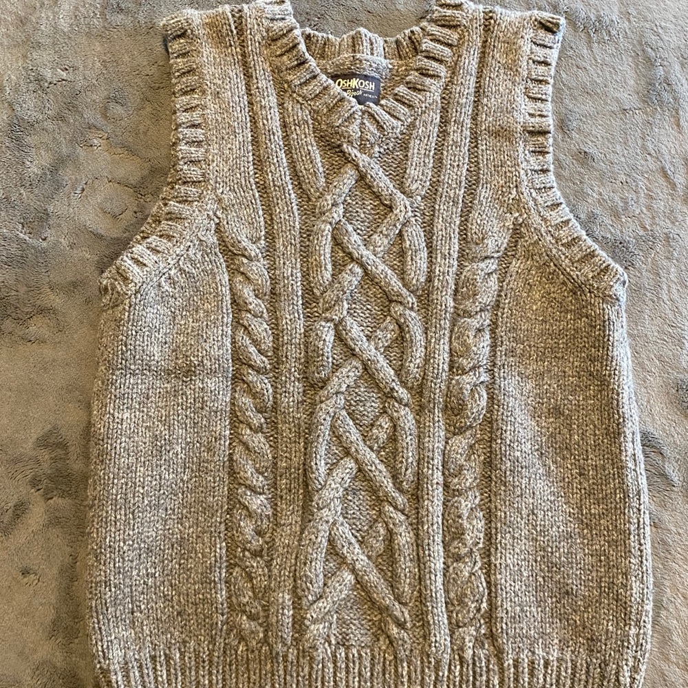 Kids Cable Knit Vest